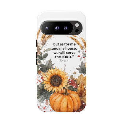 Fall-Themed Phone Case, Cozy Autumn Decor, Inspirational Quote, Pumpkin Design, Gift for Him or Her