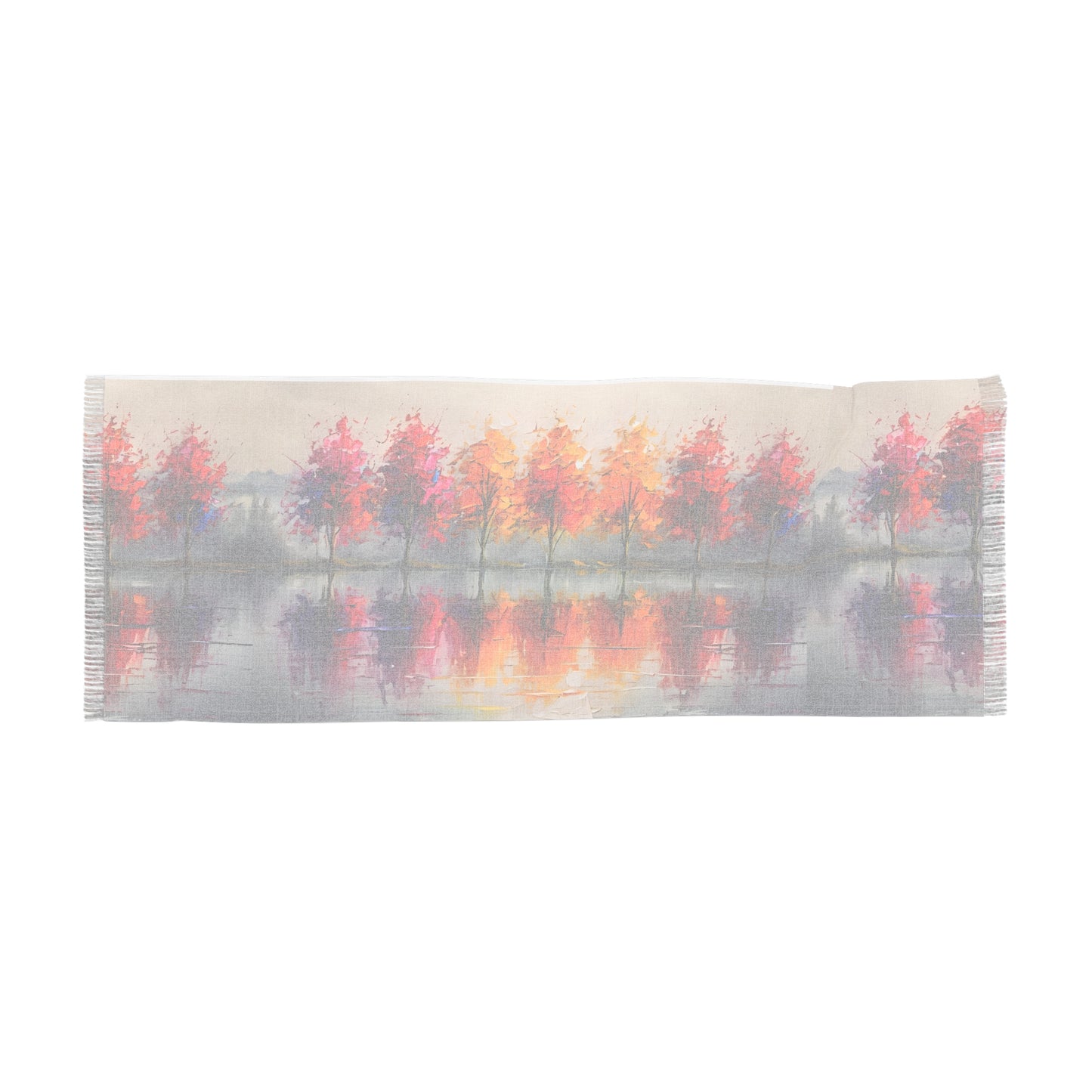 Vibrant Autumn Scarf, Lightweight Layering Accessory, Fall Fashion, Gift for Her, Cozy Autumn Vibes, Nature-Inspired Wrap