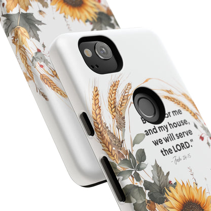 Fall-Themed Phone Case, Cozy Autumn Decor, Inspirational Quote, Pumpkin Design, Gift for Him or Her