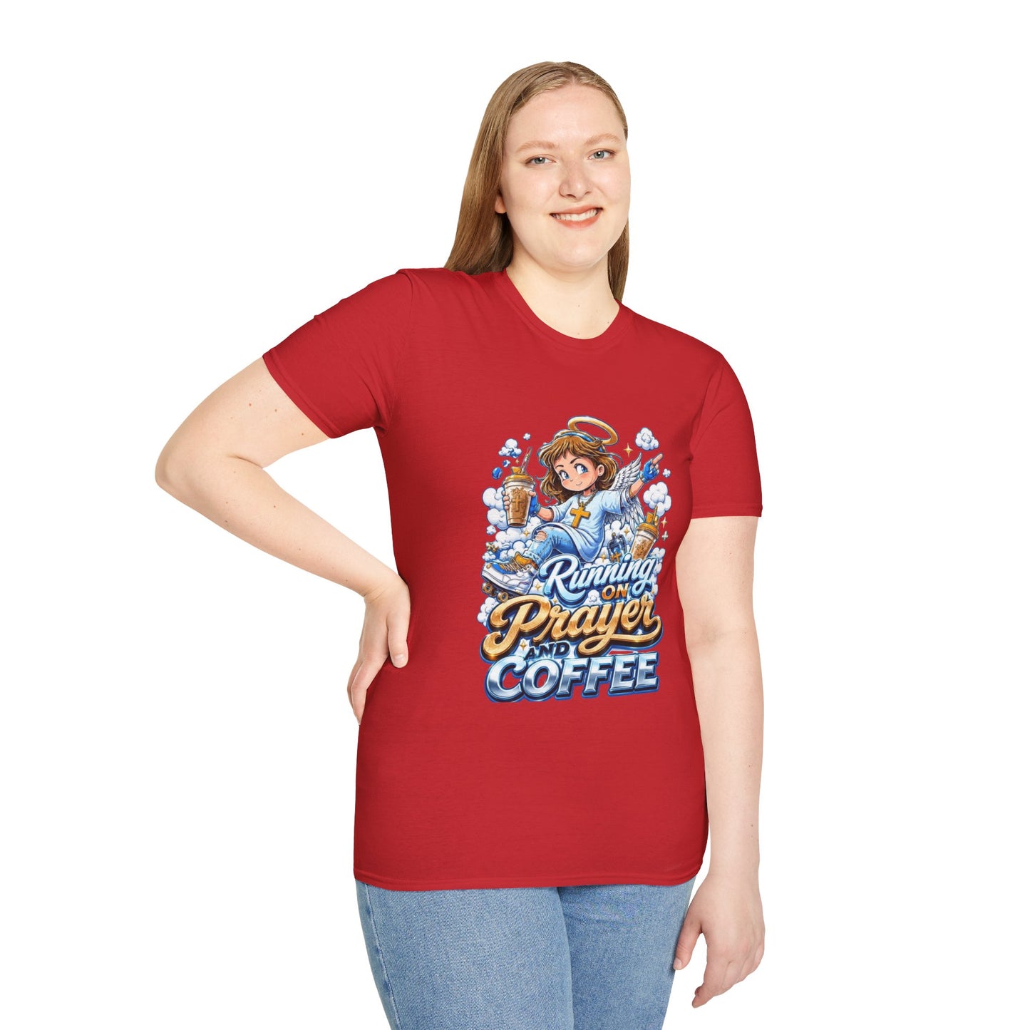 Running on Prayer and Coffee T-Shirt