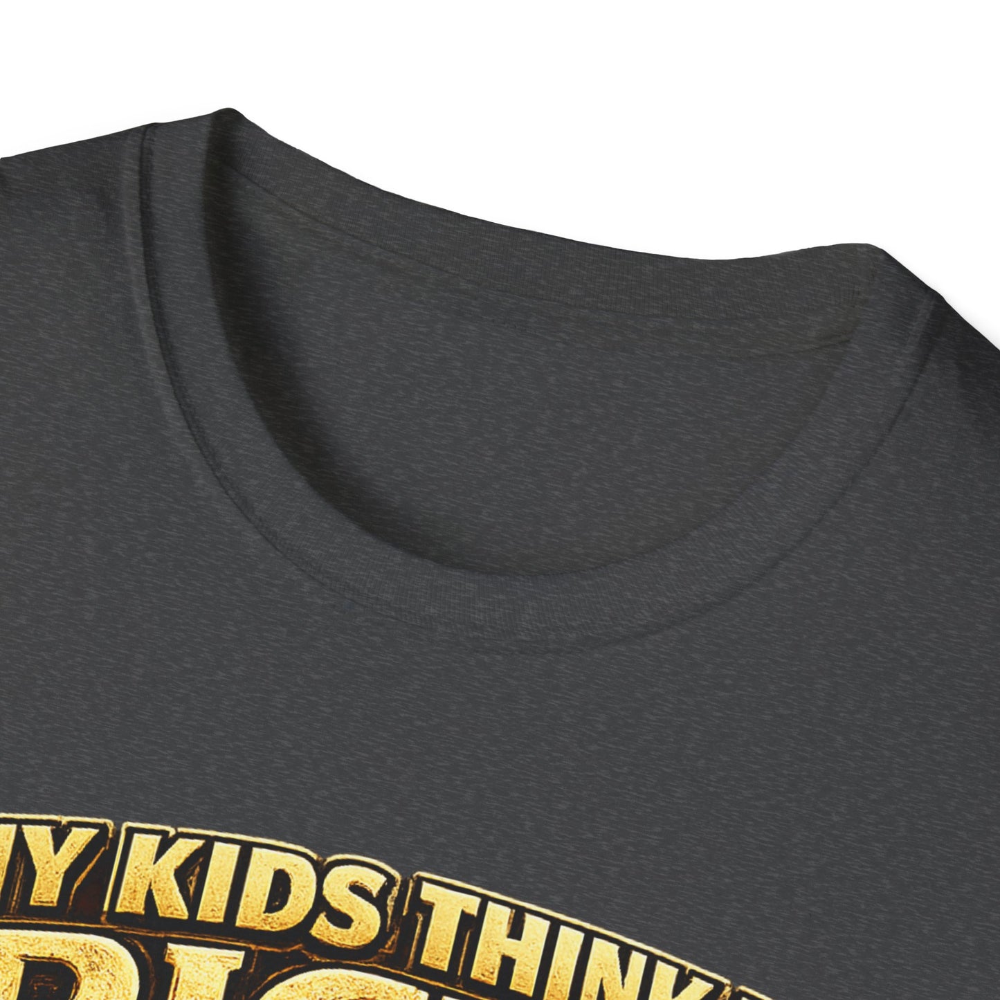 My Kids Think I'm Rich T-Shirt — Funny Parent Tee with Empty Wallet Design