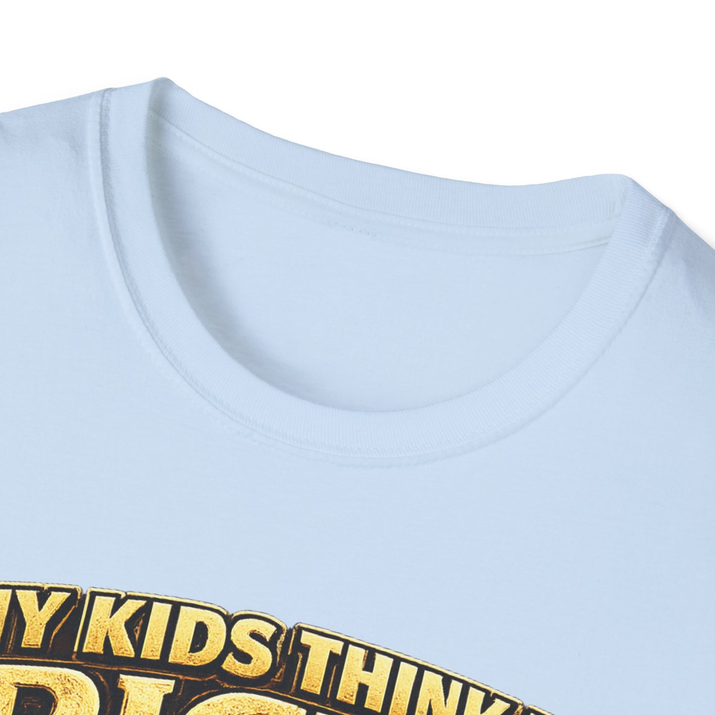 My Kids Think I'm Rich T-Shirt — Funny Parent Tee with Empty Wallet Design