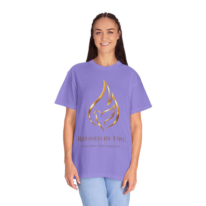 Refined By Fire Graphic T-Shirt — Inspirational Flame Dove Tee