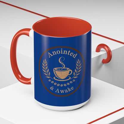 Anointed & Awake Coffee Mug - Perfect for Morning Rituals, Unique Gift, Coffee Lover's Delight, Personalized Drinkware, Spiritual Mug