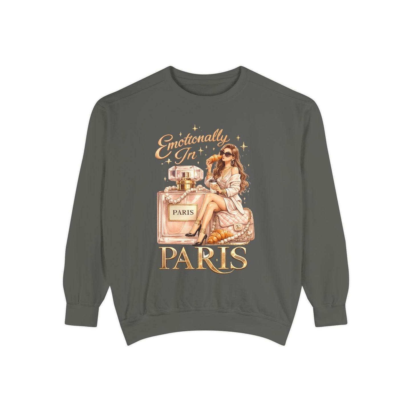 Emotionally in Paris Sweatshirt — Paris Perfume Graphic Crewneck