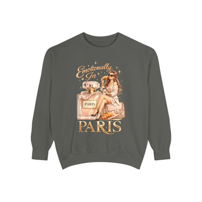 Emotionally in Paris Sweatshirt — Paris Perfume Graphic Crewneck