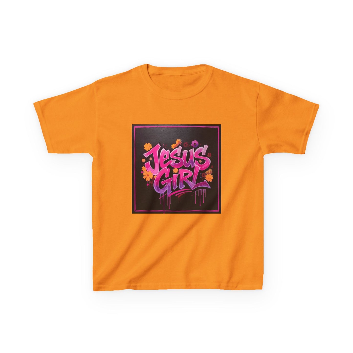 Vibrant Kids Tee - Jesus Girl Shirt, Youth Graphic Tee, Casual Kids Fashion, Faith-Based Gift, Summer Wear