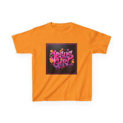 Vibrant Kids Tee - Jesus Girl Shirt, Youth Graphic Tee, Casual Kids Fashion, Faith-Based Gift, Summer Wear