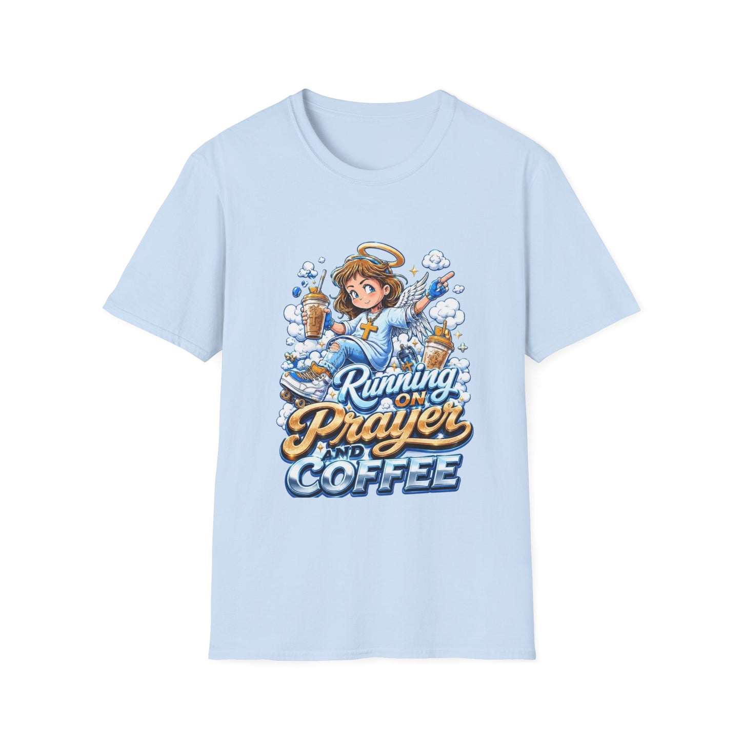 Running on Prayer and Coffee T-Shirt