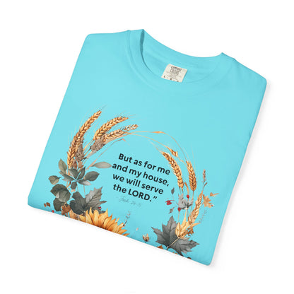 Fall-Inspired Unisex T-Shirt - 'But as for me and my house we will serve the LORD' - Autumn Apparel, Seasonal Gift, Christian Tshirt, [...]