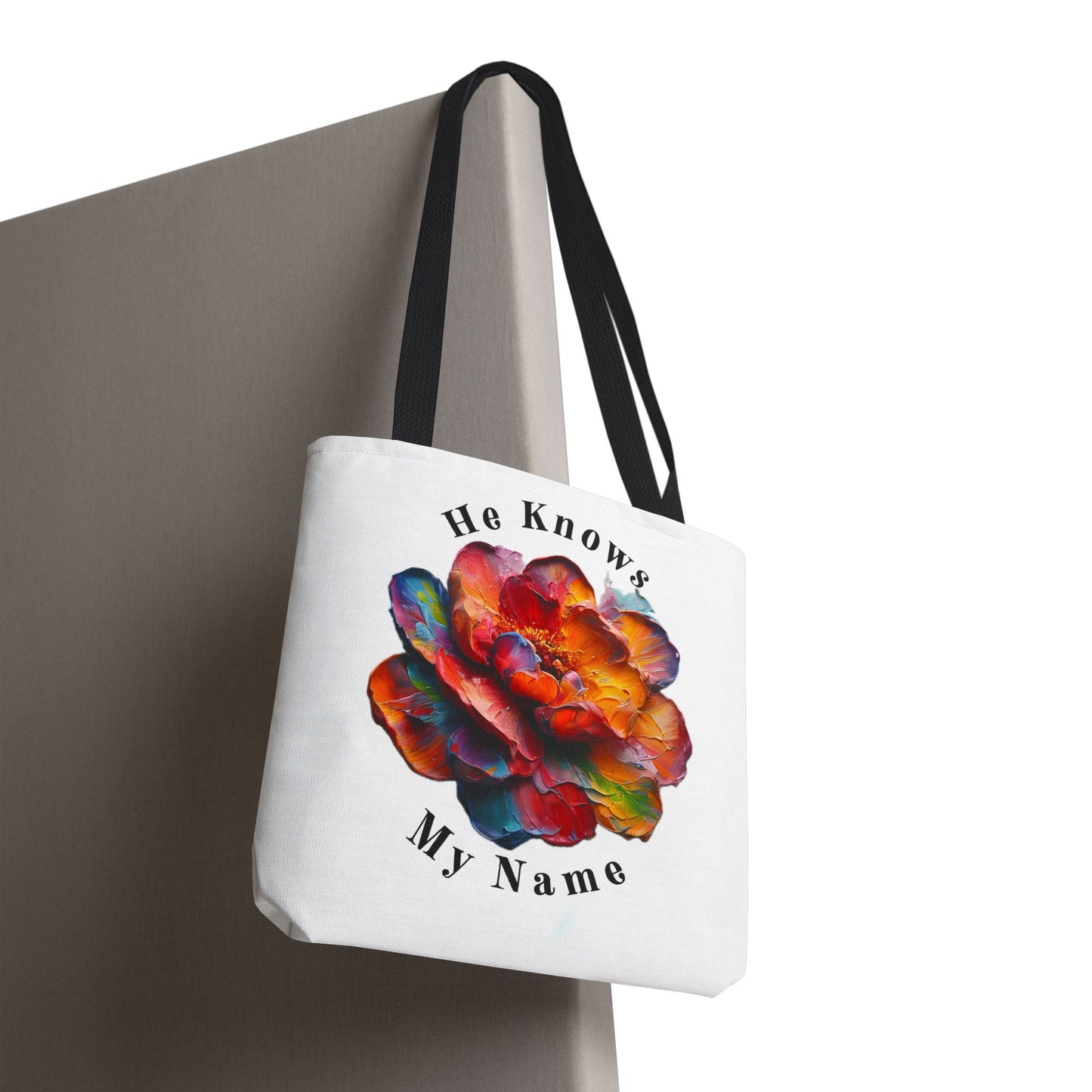 Flower Tote Bag with Inspirational Quote - Perfect for Everyday Use, Weekend Getaways, Gifts, Eco-Friendly Alternative, Floral Design