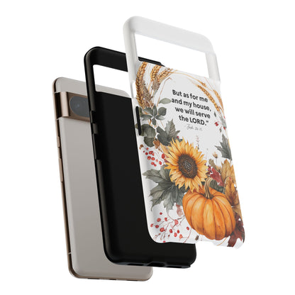 Fall-Themed Phone Case, Cozy Autumn Decor, Inspirational Quote, Pumpkin Design, Gift for Him or Her