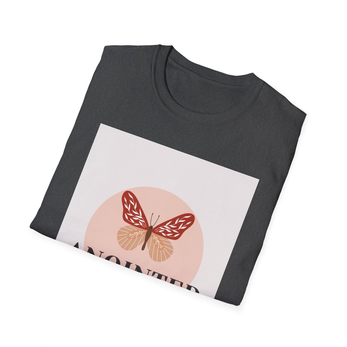 Anointed & Unapologetic Butterfly T-Shirt, Inspirational Tee, Gift for Her, Motivational Apparel, Casual Wear, Encouragement Shirt