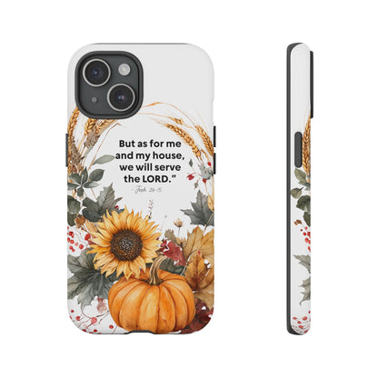 Fall-Themed Phone Case, Cozy Autumn Decor, Inspirational Quote, Pumpkin Design, Gift for Him or Her