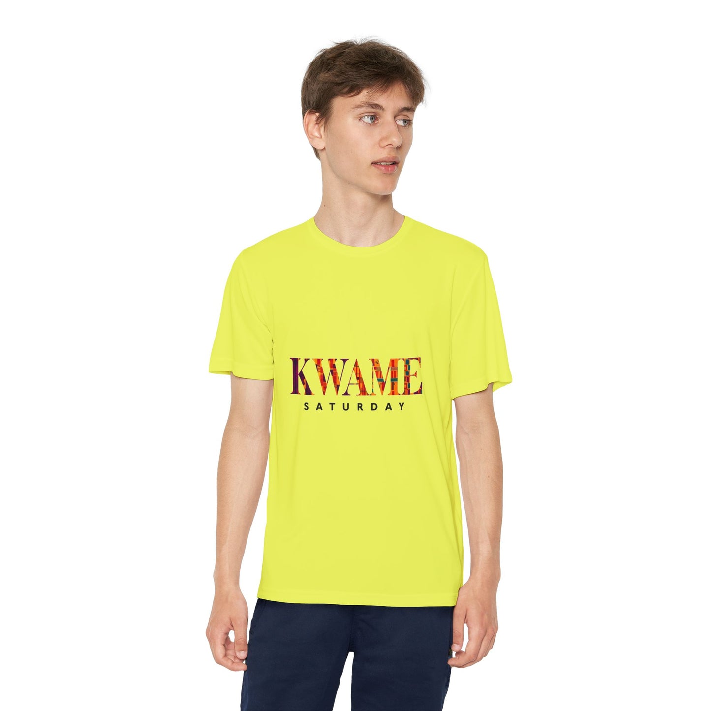 Youth Competitor Tee with KWAME SATURDAY Design - Perfect for Sports Events, Birthdays, Weekend Outfits, Gift for Youth, Casual Wear