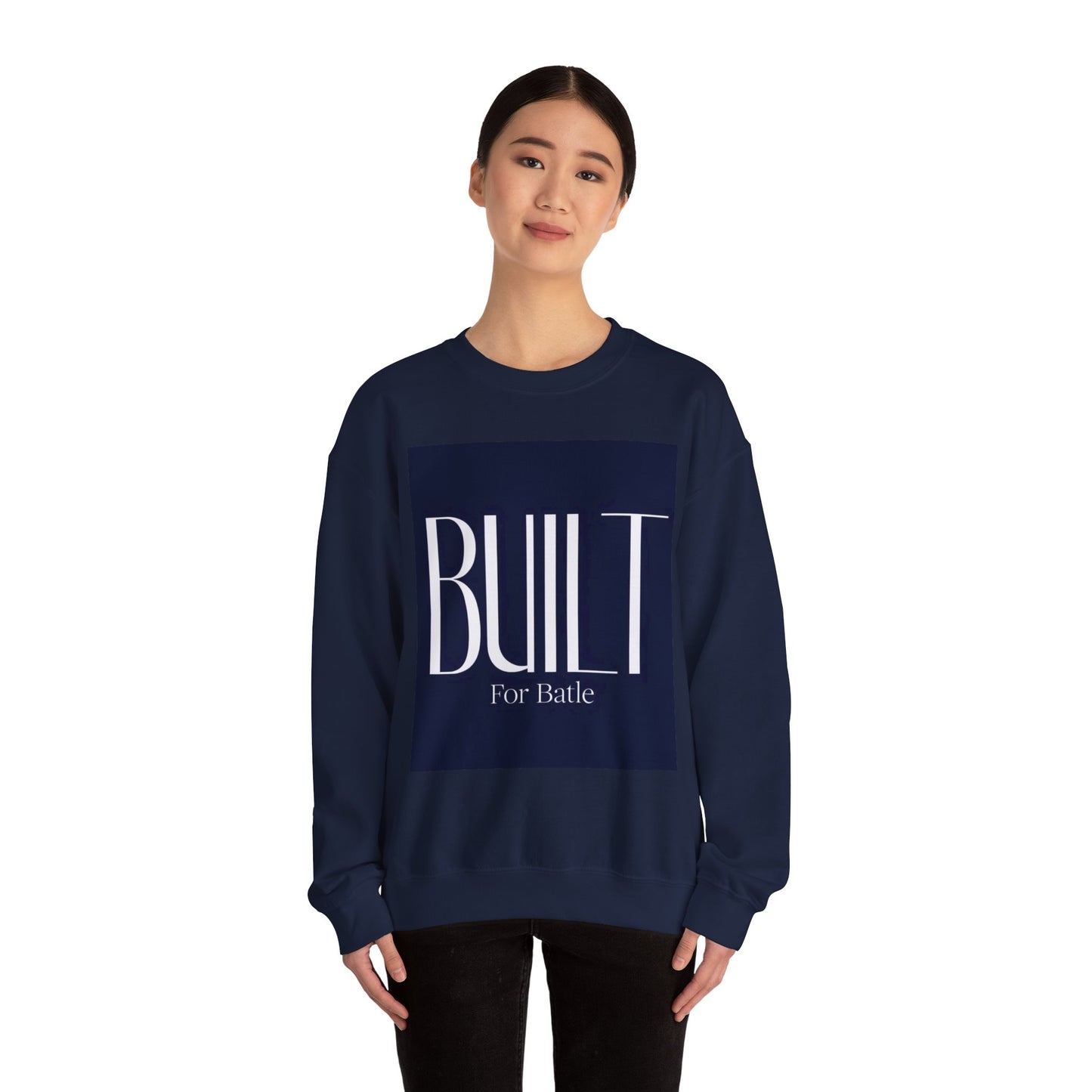Built For Battle Unisex Crewneck Sweatshirt, Comfortable Layering, Casual Wear, Gift for Gamers, Stylish Everyday Apparel