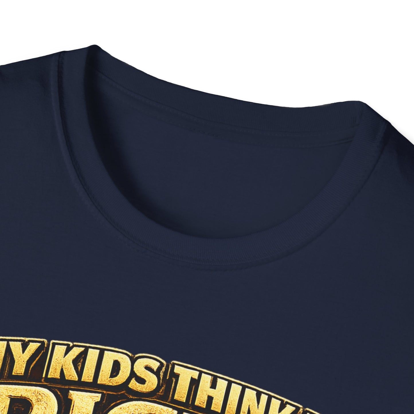 My Kids Think I'm Rich T-Shirt — Funny Parent Tee with Empty Wallet Design