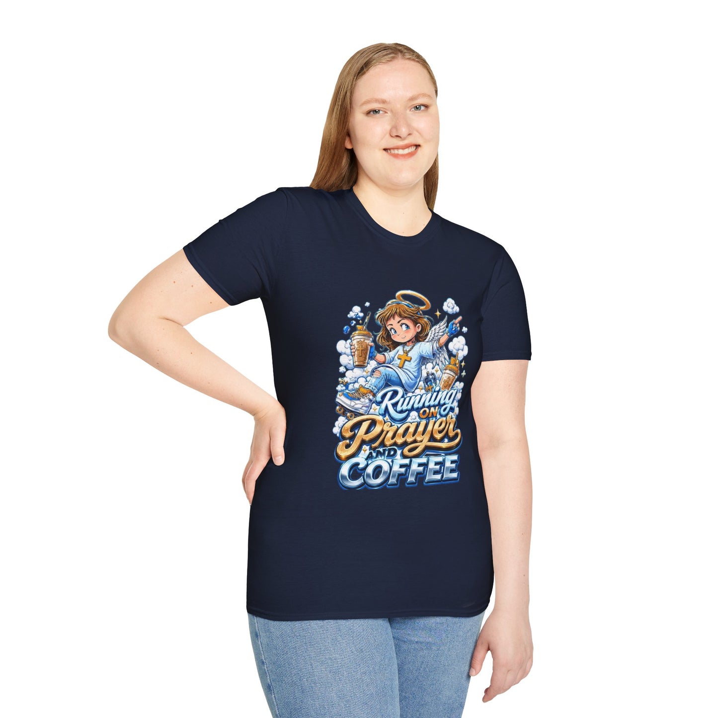 Running on Prayer and Coffee T-Shirt