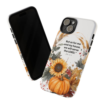 Fall-Themed Phone Case, Cozy Autumn Decor, Inspirational Quote, Pumpkin Design, Gift for Him or Her