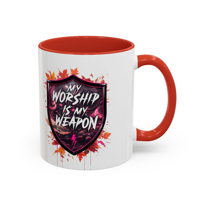 Bold Worship Coffee Mug - My Worship is My Weapon, Inspirational Gift for Coffee Lovers, Motivational Mug, Perfect for Events and [...]