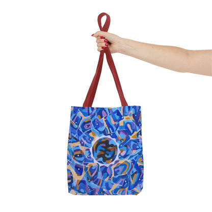 Artistic AOP Tote Bag, Colorful Everyday Tote, Trendy Shopping Bag, Unique Gift for Her, Boho Style Bag