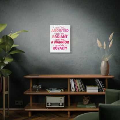 Inspirational Wall Art Print, Motivational Home Decor, Christian Canvases, Gift for Her, Uplifting Affirmations