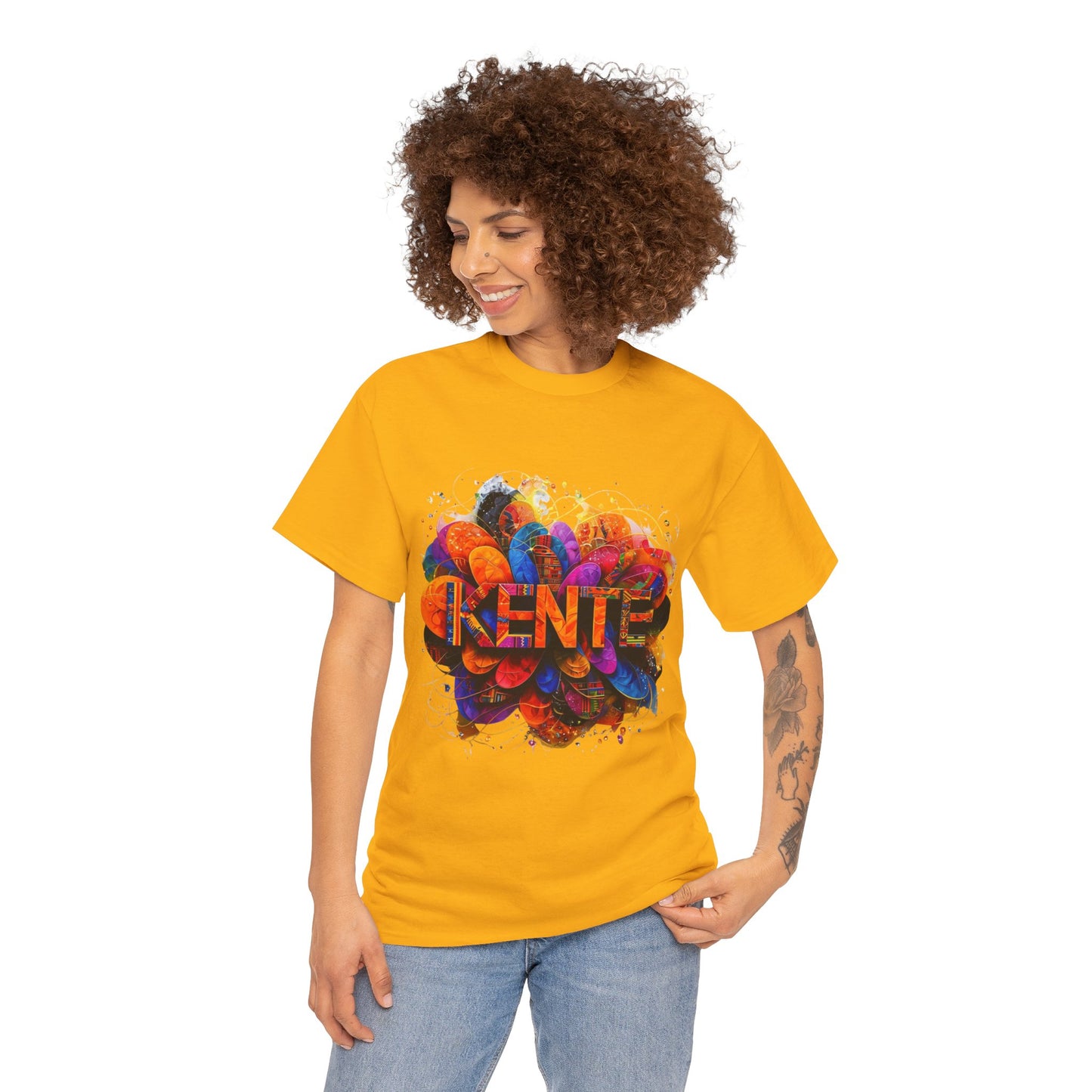Vibrant Artistic Expression Tee - Unisex Cotton T-Shirt, Casual Wear, Gift for Art Lovers, Bright Design, Everyday Style