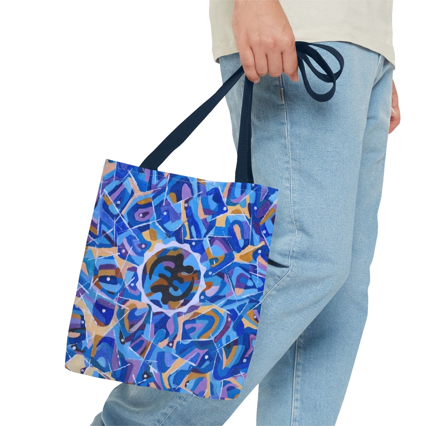 Artistic AOP Tote Bag, Colorful Everyday Tote, Trendy Shopping Bag, Unique Gift for Her, Boho Style Bag