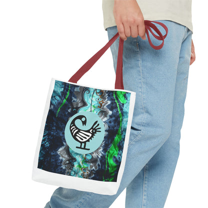 Artistic Tote Bag with Unique Print, Eco-friendly Shopping Bag, Fashionable Beach Tote, Reusable Grocery Bag, Stylish Everyday Carryall