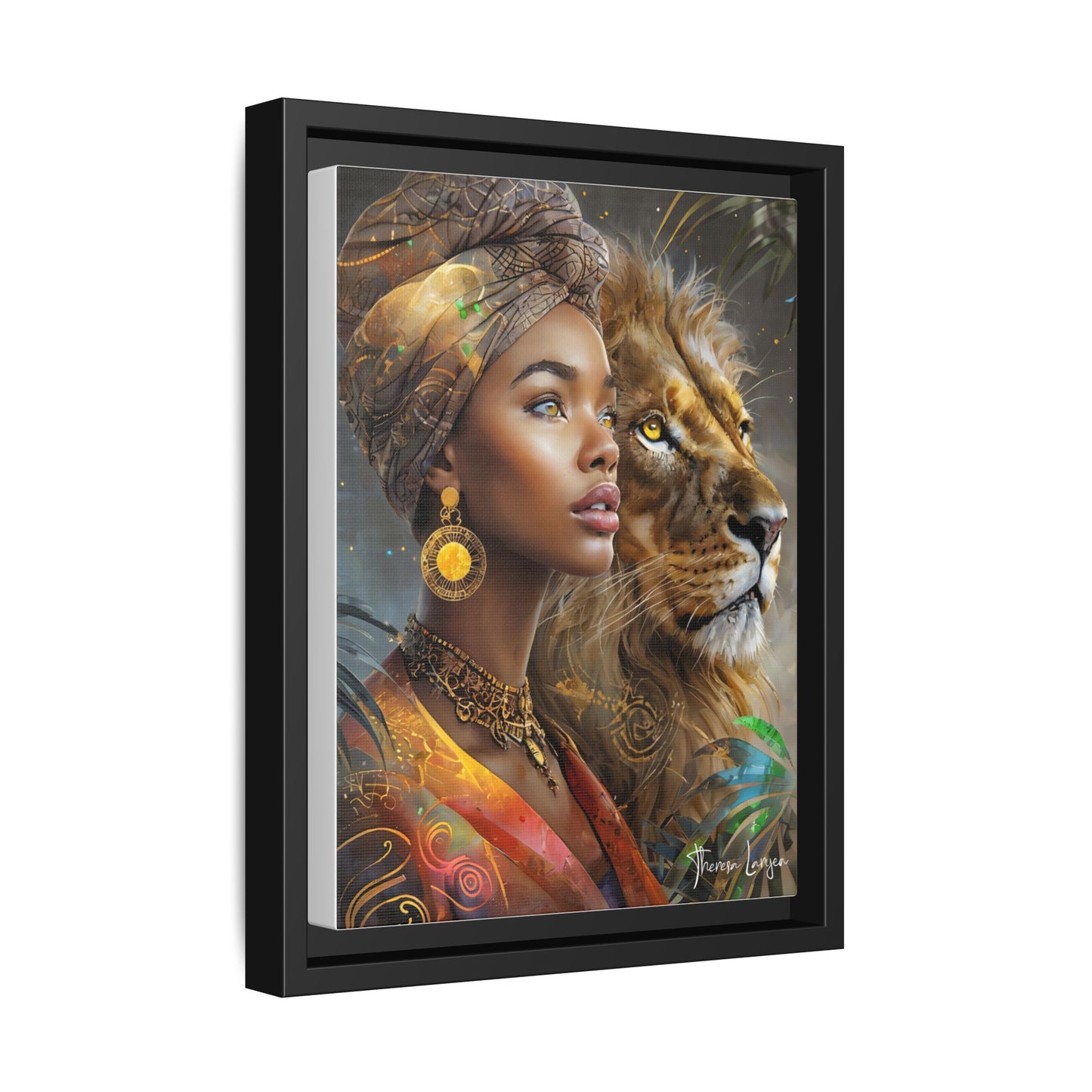 Matte Canvas, Framed (Multi-color)