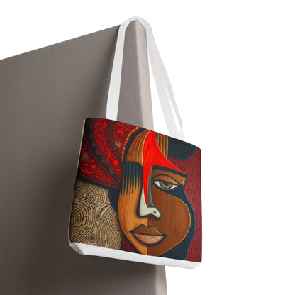 Bohemian Art Tote Bag, Stylish Reusable Bag, Handmade Gift, Ethnic Pattern Shopper, Eco-Friendly Beach Bag, Unique Canvas Purse