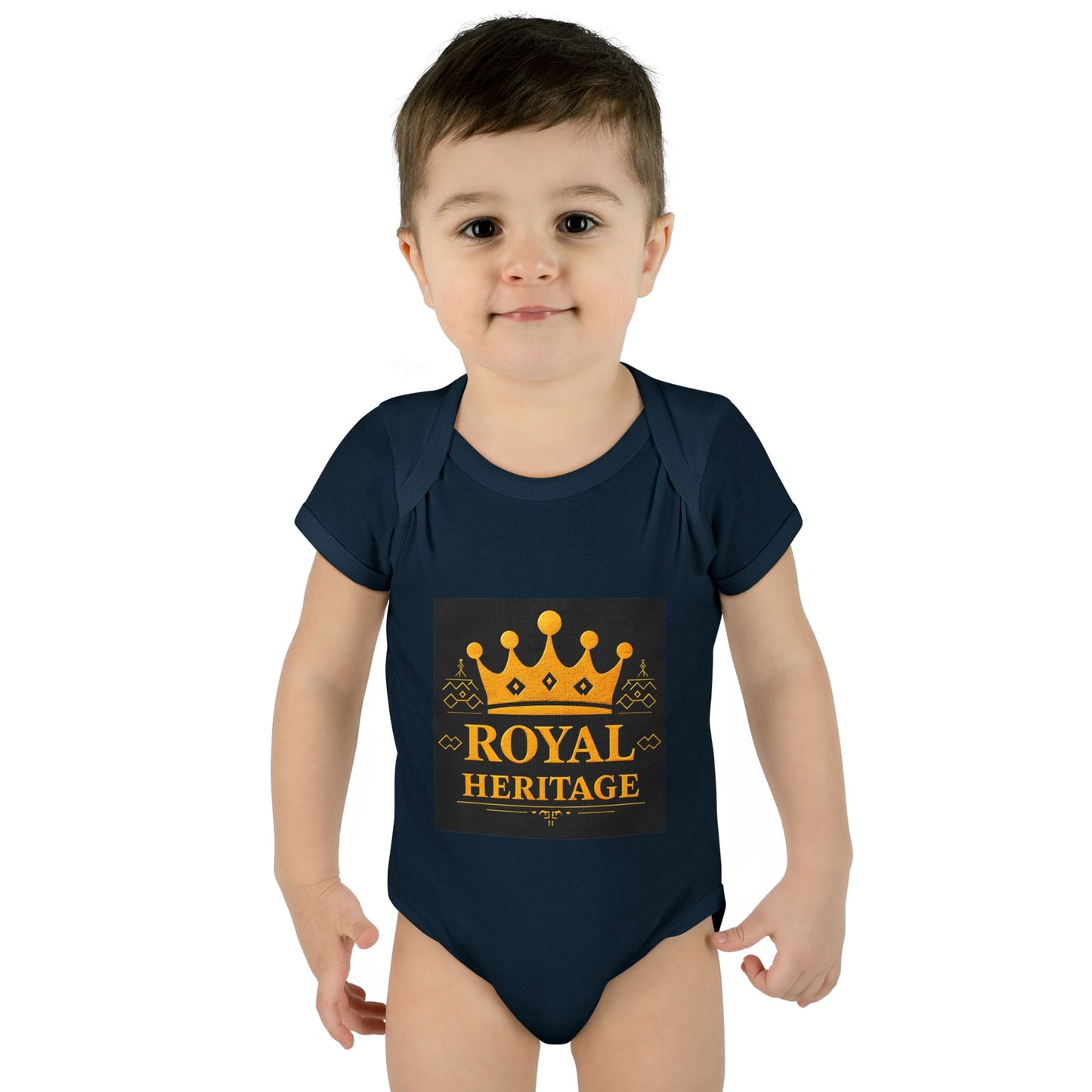Royal Heritage Infant Bodysuit, Cute Baby Onesie, Newborn Gift, Baby Shower Outfit, Crown Theme Baby Apparel