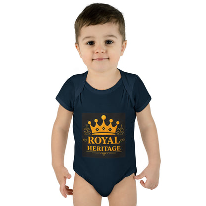 Royal Heritage Infant Bodysuit, Cute Baby Onesie, Newborn Gift, Baby Shower Outfit, Crown Theme Baby Apparel