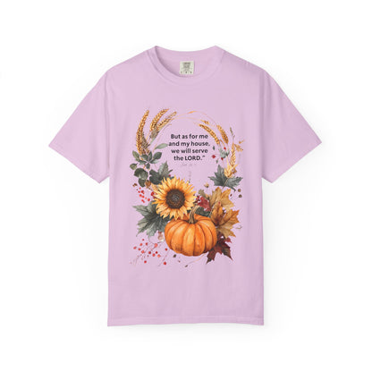 Fall-Inspired Unisex T-Shirt - 'But as for me and my house we will serve the LORD' - Autumn Apparel, Seasonal Gift, Christian Tshirt, [...]