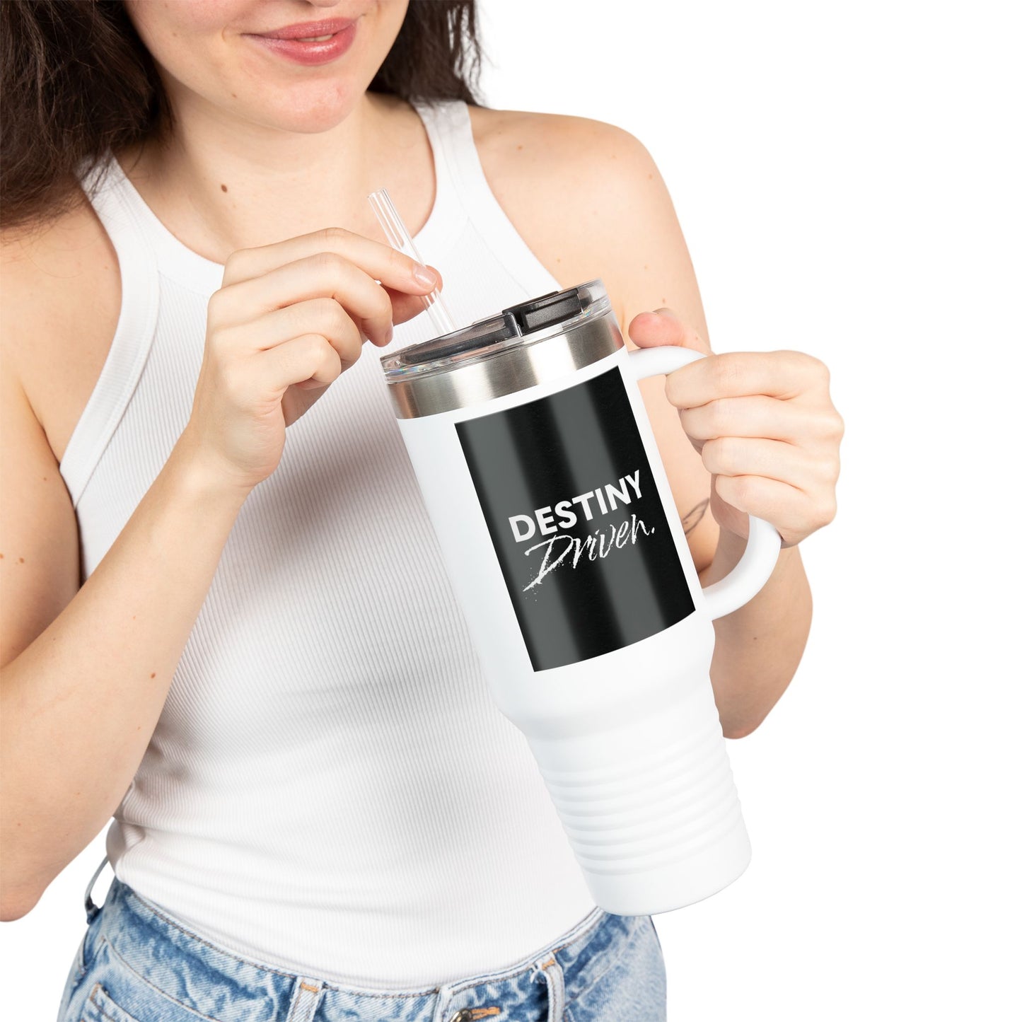 Copy of Pray More Worry Less Insulated Travel Mug, 40oz - Motivational Coffee Cup for On-the-Go, Perfect Gift for Teachers, Friends, and Self-Care