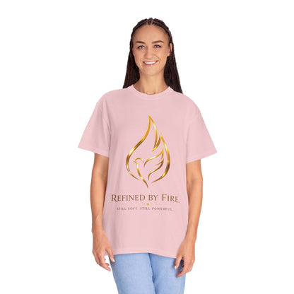 Refined By Fire Graphic T-Shirt — Inspirational Flame Dove Tee