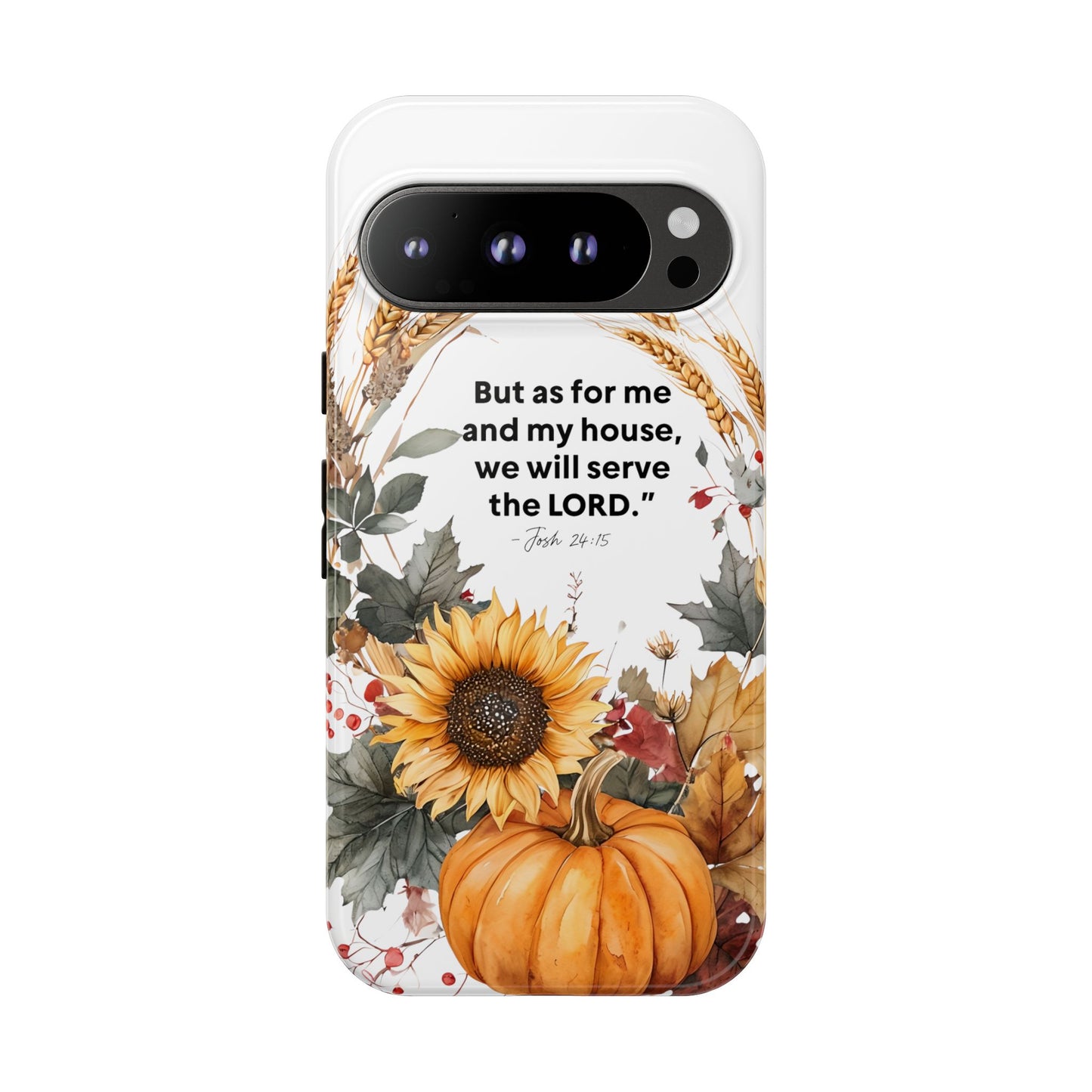 Fall-Themed Phone Case, Cozy Autumn Decor, Inspirational Quote, Pumpkin Design, Gift for Him or Her