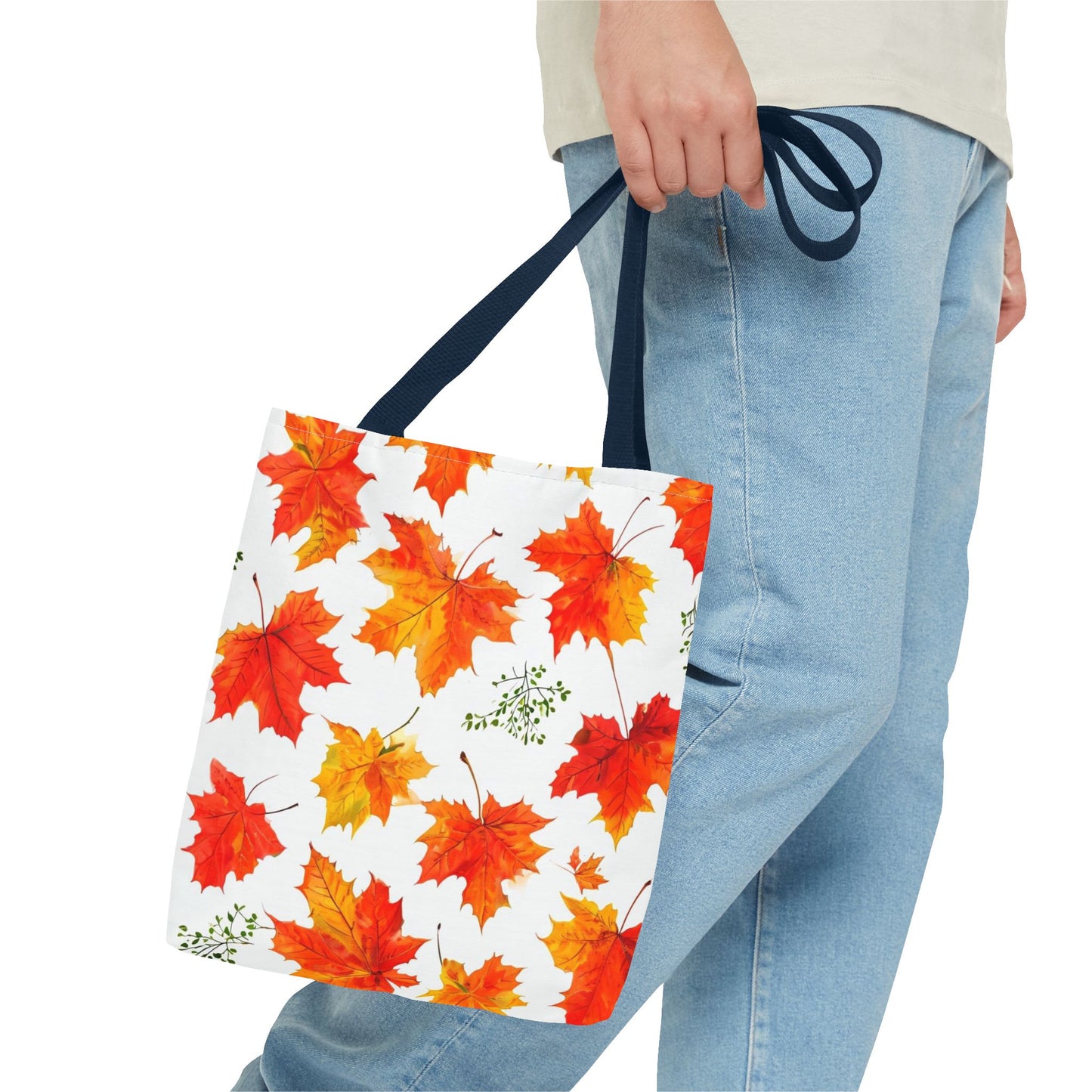 Autumn Leaves Tote Bag, Fall Shopping Tote, Seasonal Gift for Her, Eco-Friendly Bag, Thanksgiving Party Favor