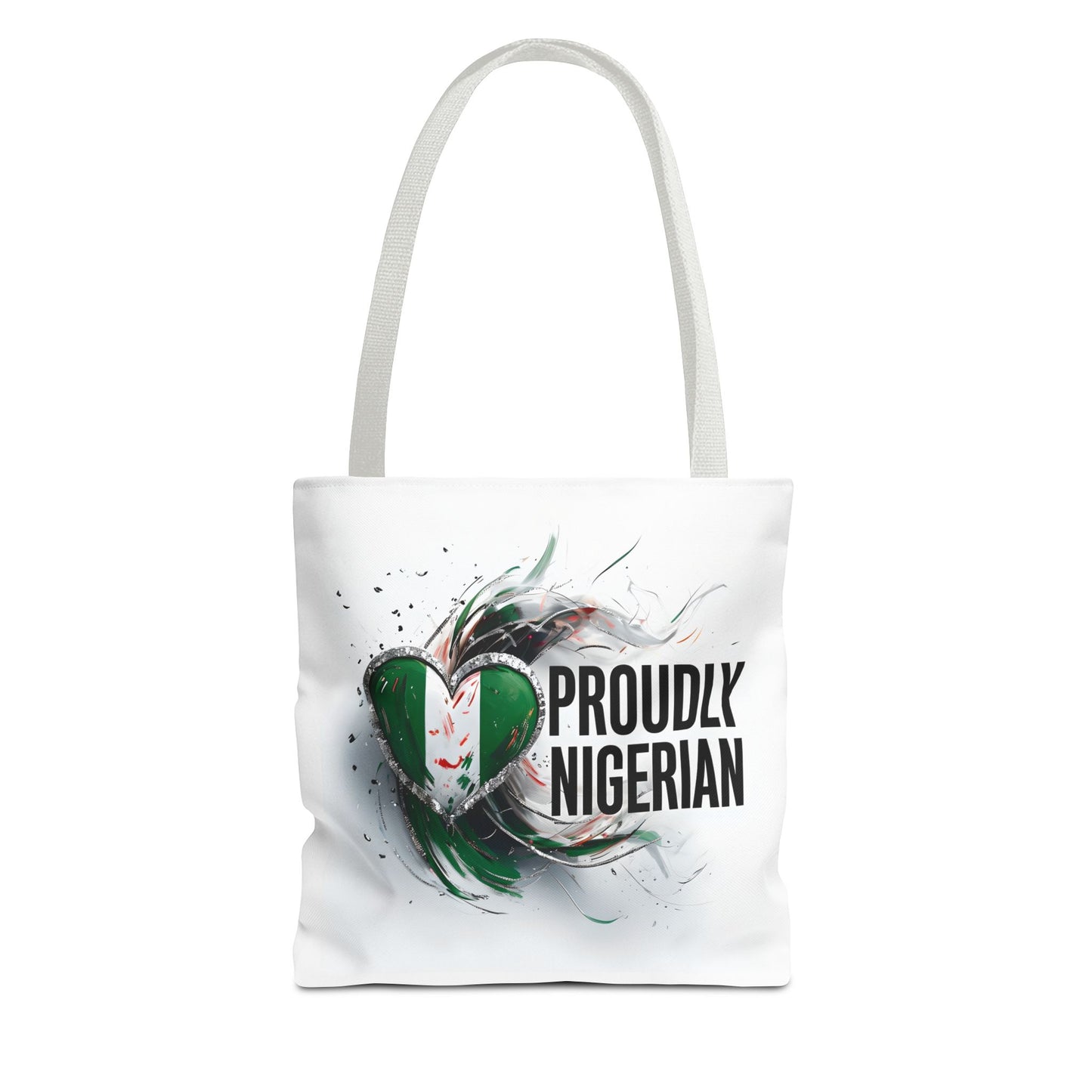 Proudly Nigerian Tote Bag | Eco-Friendly Shopping Bag, Cultural Pride Accessory, Gift for Nigerians, Travel Bag, Canvas Carryall