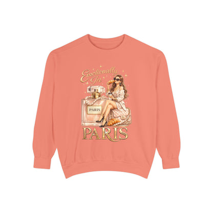 Emotionally in Paris Sweatshirt — Paris Perfume Graphic Crewneck