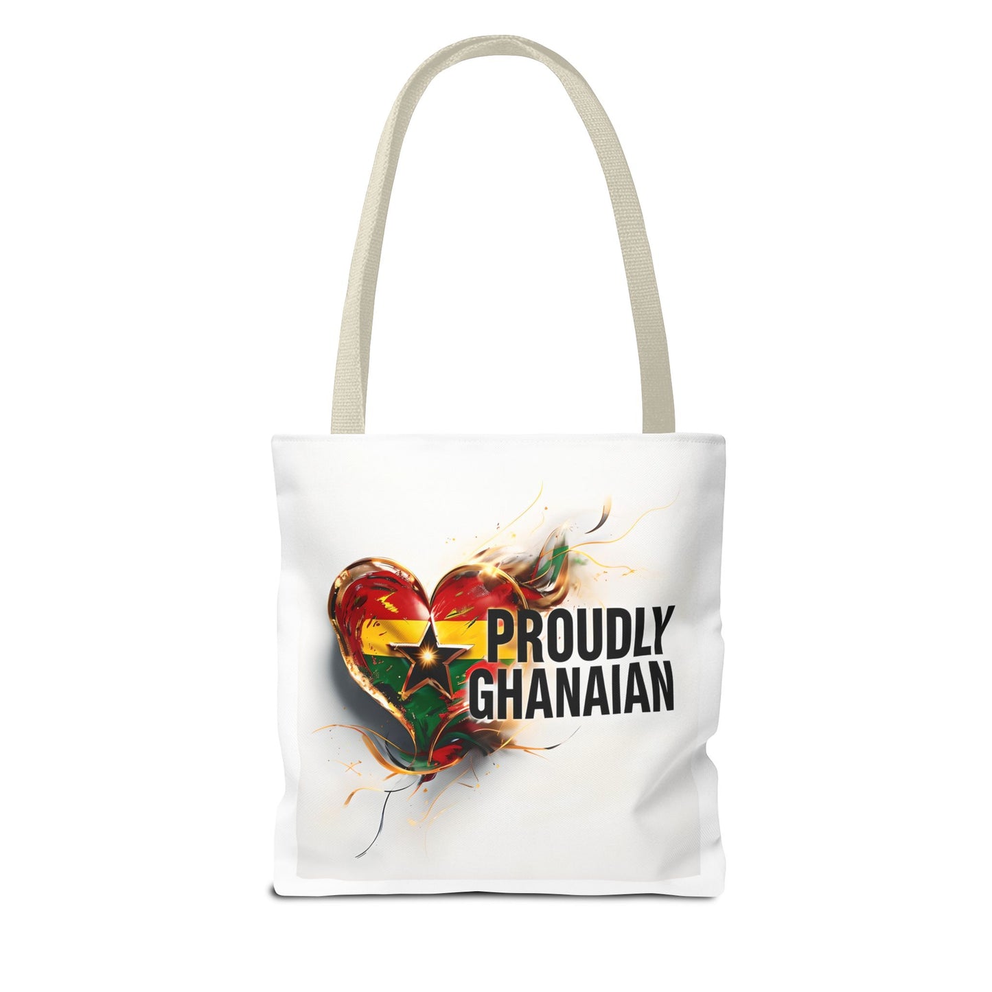 Proudly Ghanaian Tote Bag, African Pride Bag, Eco-Friendly Shopping Tote, Cultural Gift, Travel Essentials, Stylish Grocery Tote