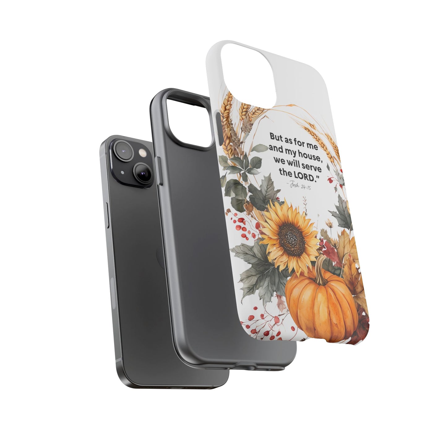 Fall-Themed Phone Case, Cozy Autumn Decor, Inspirational Quote, Pumpkin Design, Gift for Him or Her