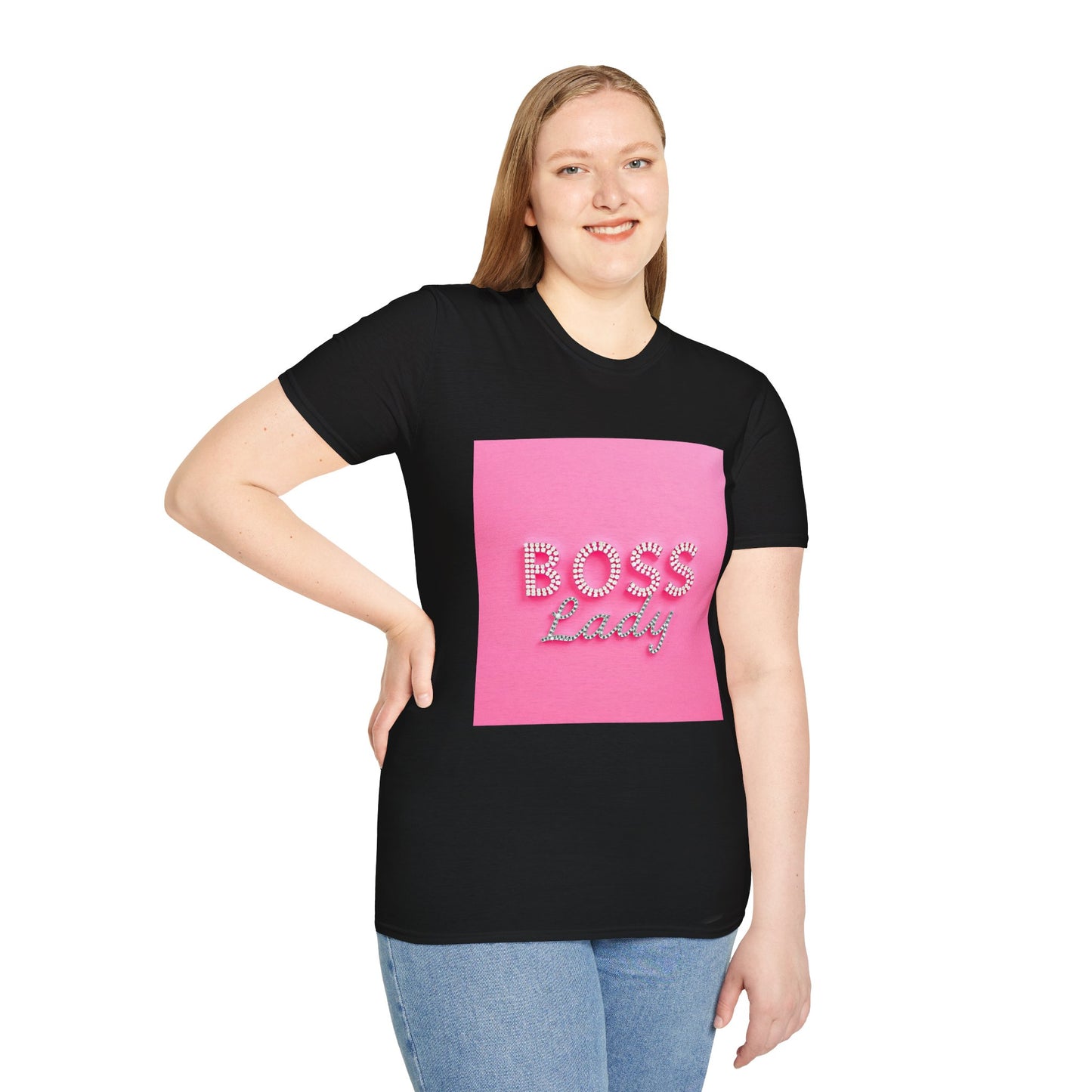 Boss Lady Unisex Softstyle T-Shirt | Empowerment Tee, Gift for Her, Motivational Apparel, Birthday, Women's Day, Casual Wear