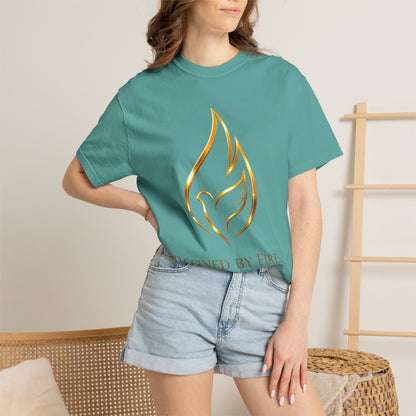 Refined By Fire Graphic T-Shirt — Inspirational Flame Dove Tee