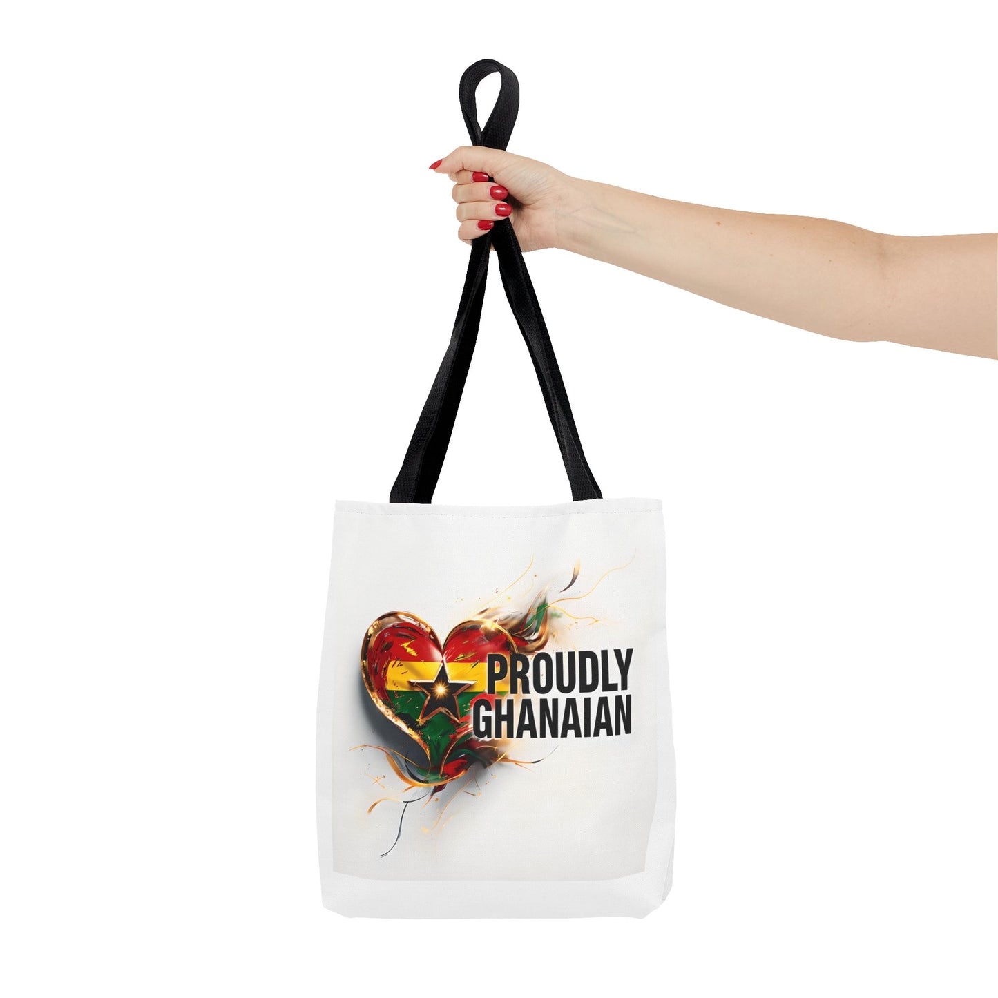 Proudly Ghanaian Tote Bag, African Pride Bag, Eco-Friendly Shopping Tote, Cultural Gift, Travel Essentials, Stylish Grocery Tote