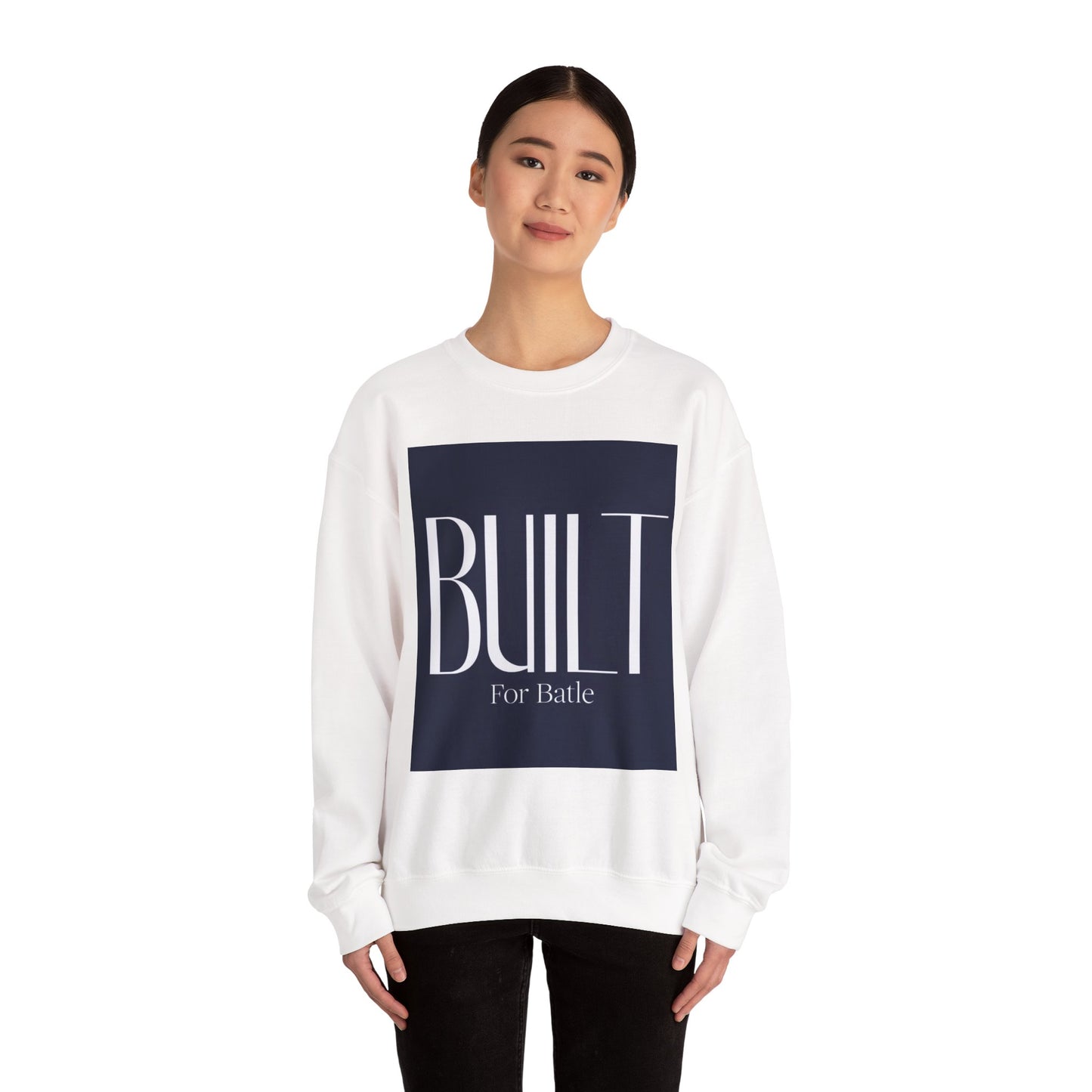 Built For Battle Unisex Crewneck Sweatshirt, Comfortable Layering, Casual Wear, Gift for Gamers, Stylish Everyday Apparel