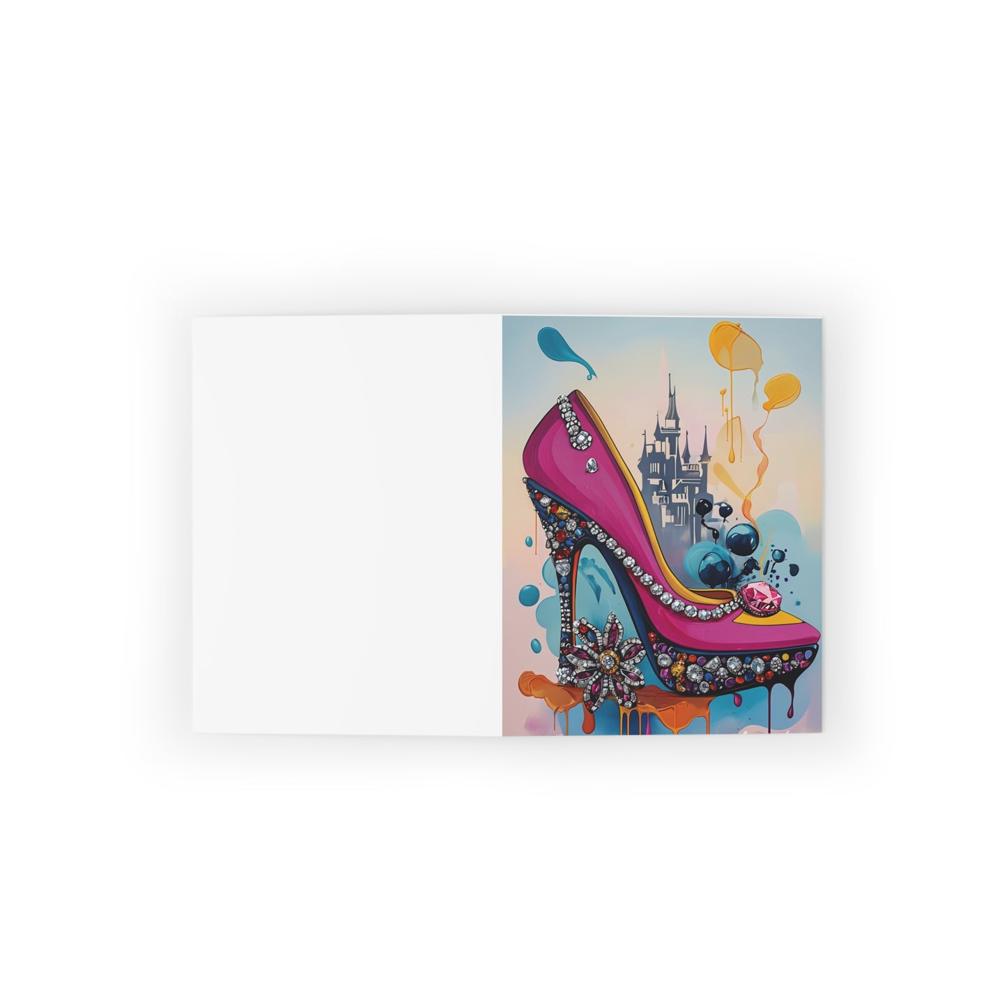 Glamorous High Heel Greeting Cards, Unique Fashion Cards for Birthdays, Celebrations, Fashionistas, Special Occasions, Art Lovers