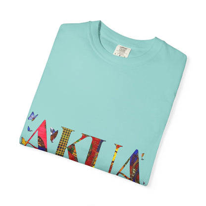 Colorful 'AKUA Wednesday' Unisex Garment-Dyed T-Shirt | Casual Wear, Graphic Tee, Street Style, Unique Gift, Daily Wear
