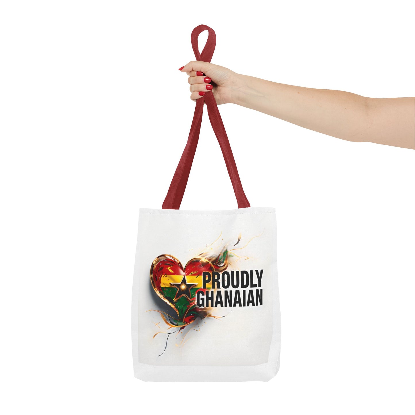 Proudly Ghanaian Tote Bag, African Pride Bag, Eco-Friendly Shopping Tote, Cultural Gift, Travel Essentials, Stylish Grocery Tote
