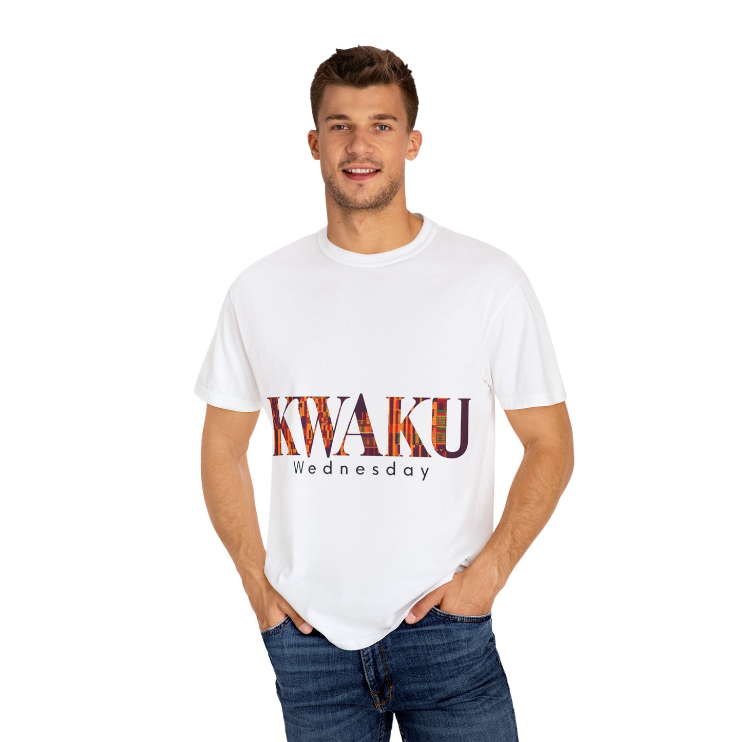 Garment-Dyed Unisex T-Shirt - Kwaku Wednesday Inspired Tee, Casual Fashion, Everyday Wear, Unique Gift, Cultural Celebration